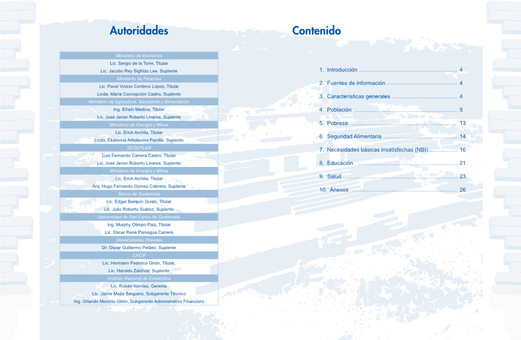 Autoridades Contenido