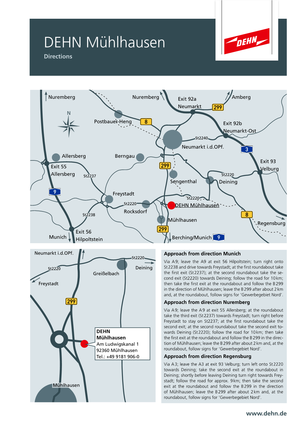 Directions DEHN Mühlhausen