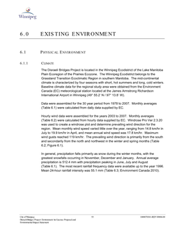 6.0 Existing Environment
