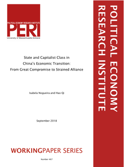 State and Capitalist Class in China's Economic Transition: From