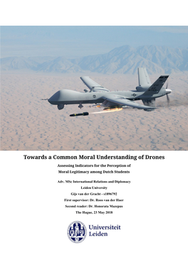 Towards a Common Moral Understanding of Drones