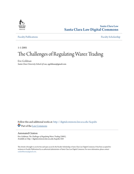 The Challenges of Regulating Warez Trading (2005), Available At