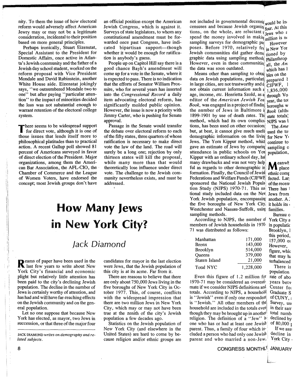 How Many Jews in New York City?