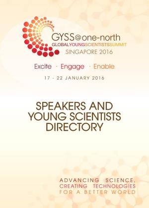 Speakers and Young Scientists Directory