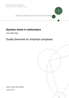 Duality Theorems for Simplicial Complexes