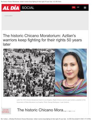 The Historic Chicano Moratorium: Aztlan's Warriors Keep Fighting for Their Rights 50 Years Later | AL DÍA News