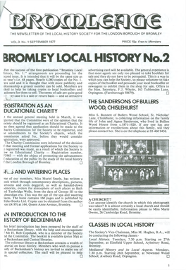 BROMLEY LOCAL HISTORY No.2