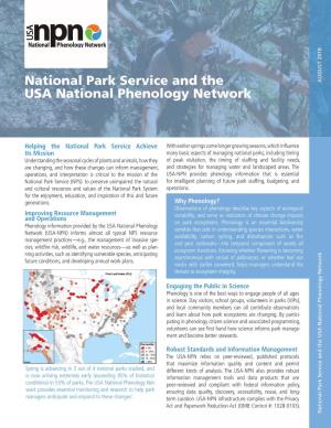 National Park Service and the USA National Phenology Network