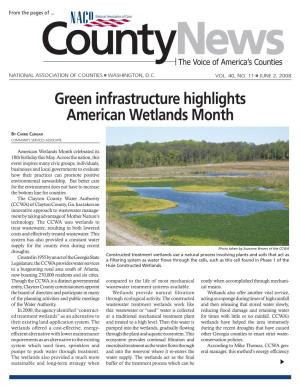 Green Infrastructure Highlights American Wetlands Month