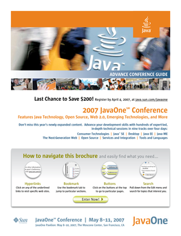 2007 Javaonesm Conference Word “BENEFIT” Is in Green Instead of Orange