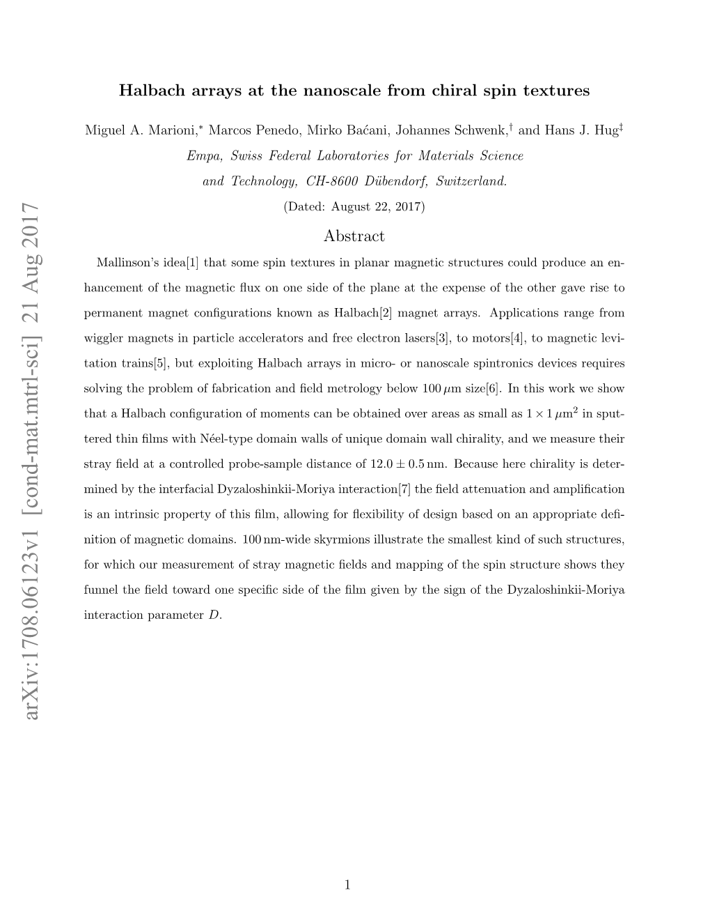 Halbach Arrays at the Nanoscale from Chiral Spin Textures