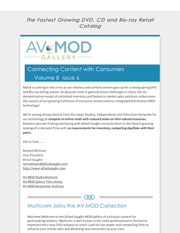 Connecting Content with Consumers Volume 8 Issue 6