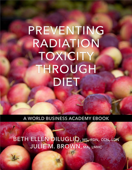 Preventing Radiation Toxicity Through Diet
