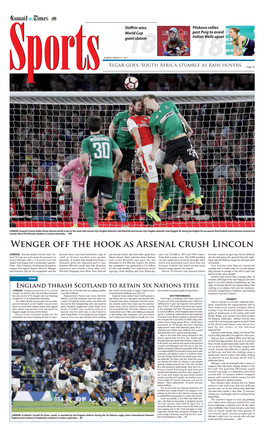 Wenger Off the Hook As Arsenal Crush Lincoln