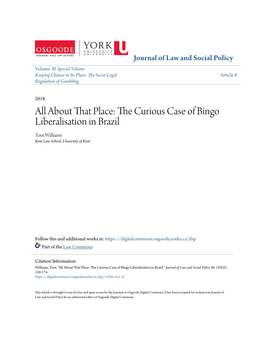 The Curious Case of Bingo Liberalisation in Brazil