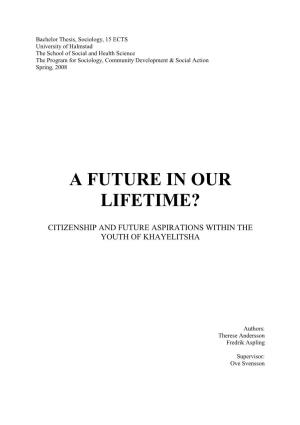 Citizenship and Future Aspirations Within the Youth of Khayelitsha