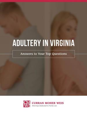 Adultery in VIRGINIA