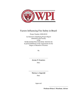 Factors Influencing Fire Safety in Brazil