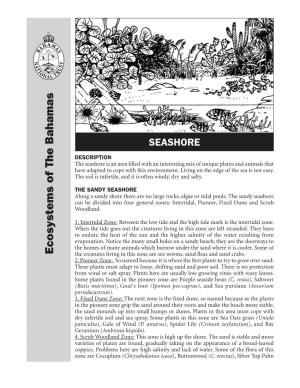 Seashore the SANDYSEASHORE the Soilisinfertile, Anditisoften Windy, Andsalty
