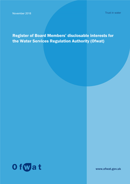 Register of Board Members' Disclosable Interests for The