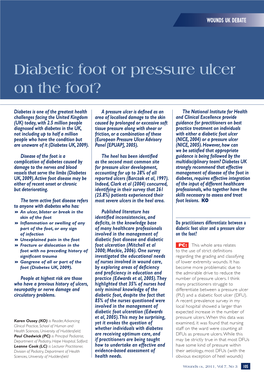 Diabetic Foot Or Pressure Ulcer on the Foot?