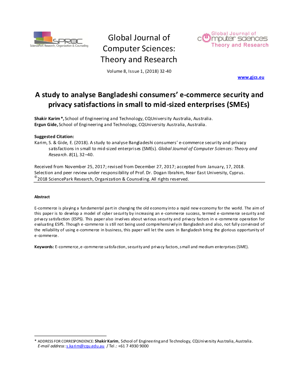 A Study to Analyse Bangladeshi Consumers' E-Commerce Security and Privacy Satisfactions in Small to Mid-Sized Enterprises