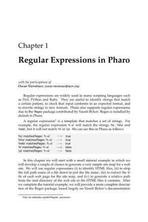 Regular Expressions in Pharo