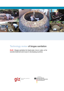 Technology Review of Biogas Sanitation