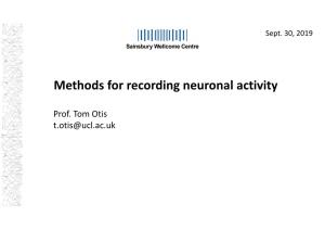 Methods for Recording Neuronal Activity