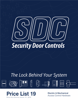 SECURITY DOOR-CONTROLS-Price Book