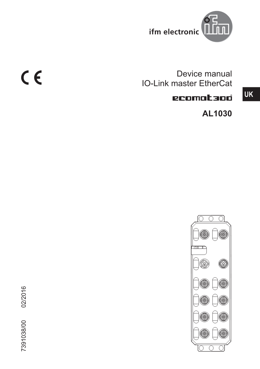 Device Manual IO-Link Master Ethercat AL1030