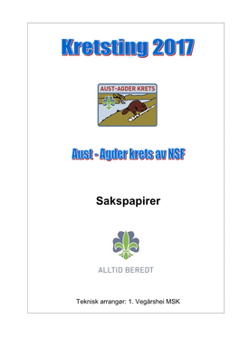 Sakspapirer Kretsting 2017 M Delegater