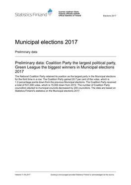 Municipal Elections 2017