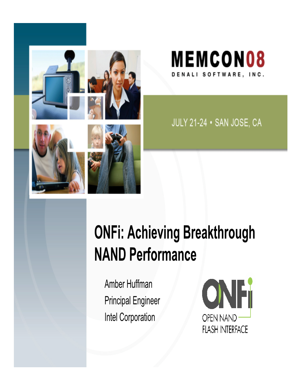 Onfi: Achieving Breakthrough NAND Performance