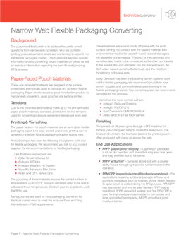 Narrow Web Flexible Packaging Converting