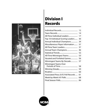 2009-10 NCAA Men's Basketball Records (Division I)