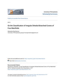 On the Classification of Irregular Dihedral Branched Covers of Four-Manifolds