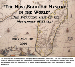 The Intriguing Case of the Mysterious Malagasy! Alfred Grandidier [1836