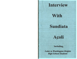 Interview with Sundiata Apoli