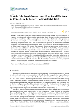 How Rural Elections in China Lead to Long-Term Social Stability?