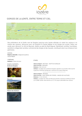 Gorges De La Jonte, Entre Terre Et Ciel