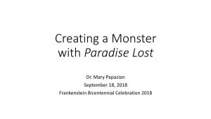 Creating a Monster with Paradise Lost