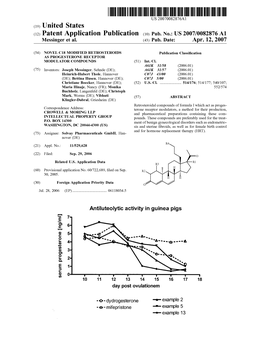 (12) Patent Application Publication (10) Pub. No.: US 2007/0082876 A1 Messinger Et Al