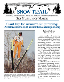 Giant Leap for Women's Ski Jumping