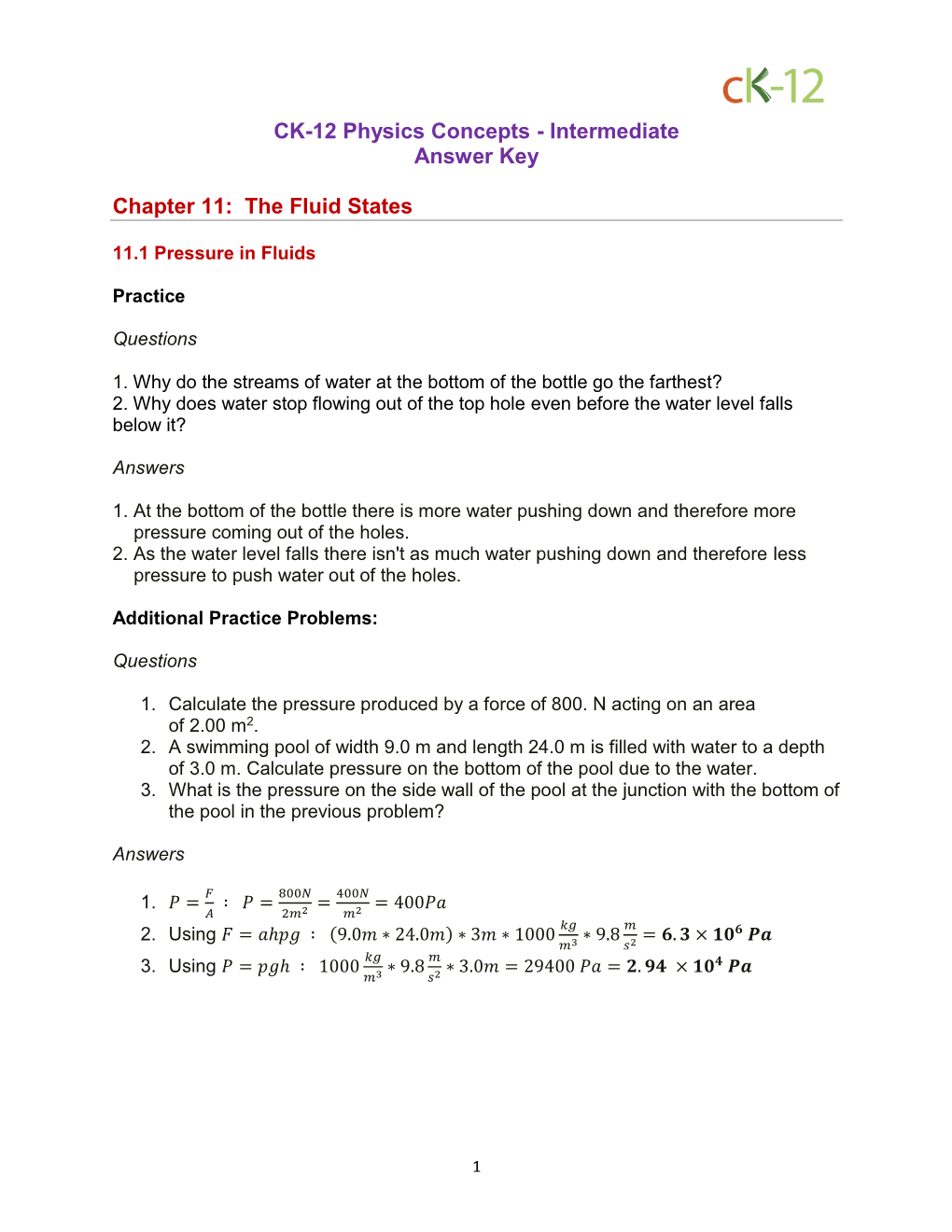 The Fluid States