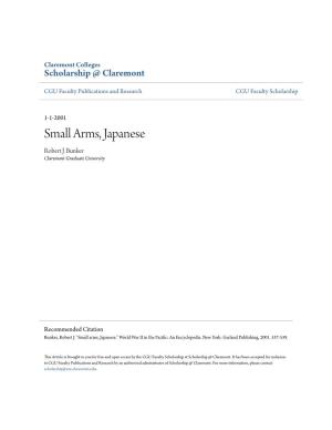 Small Arms, Japanese Robert J