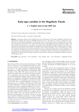 Early-Type Variables in the Magellanic Clouds