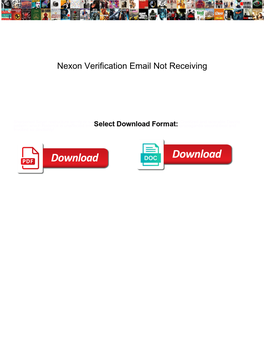 Nexon Verification Email Not Receiving