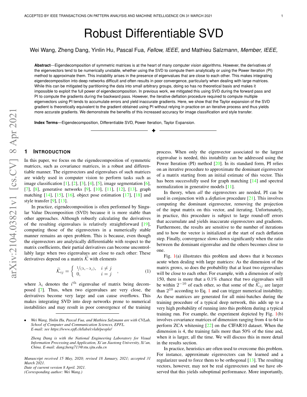 Robust Differentiable SVD