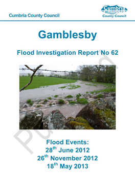 Gamblesby Flood Report